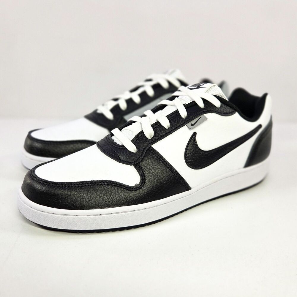Nike Ebernon Low Premium White Black Wolf Grey 10.5M Brand New AQ1774-102